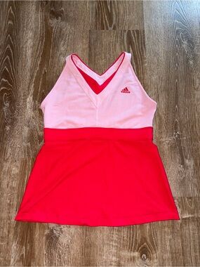 Vintage Y2K Adidas Pink & Red Athletic Tank
